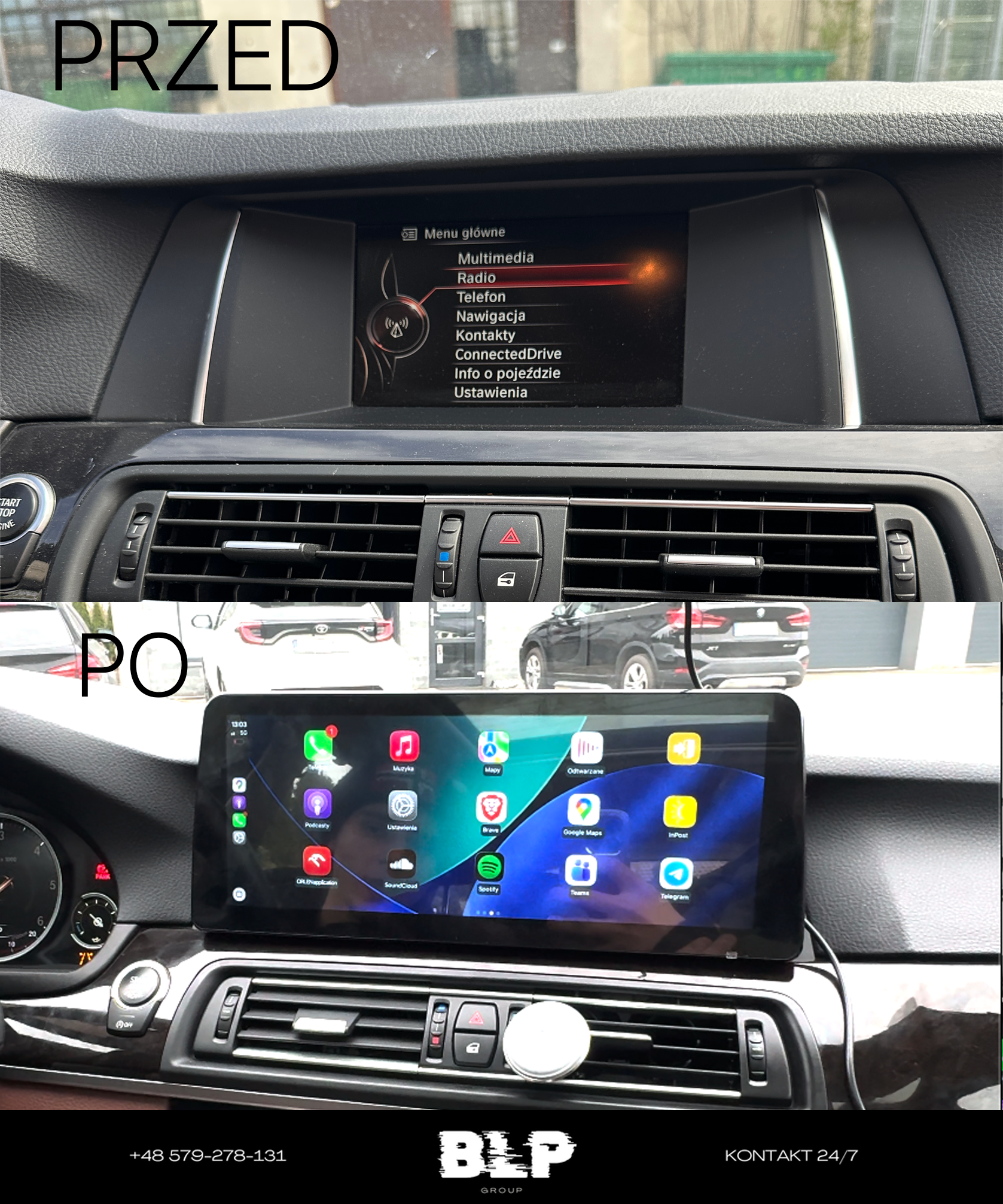 BMW Seria 5 M5 F10/F11 Ekran Multimedialny 12.3 cali